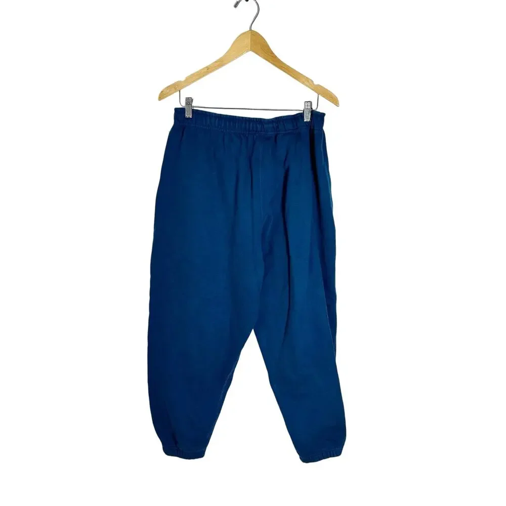 Nike Solo Swoosh Mens Fleece Trousers Sweatpants Blue sz XL